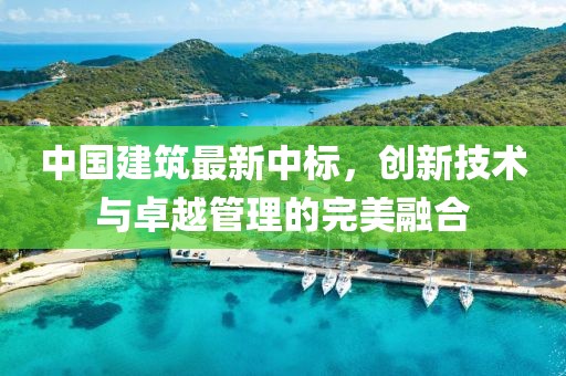中國建筑最新中標,創新技術與卓越管理的完美融合