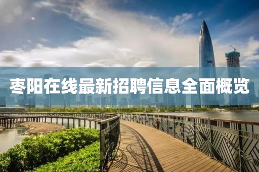 棗陽(yáng)在線最新招聘信息全面概覽