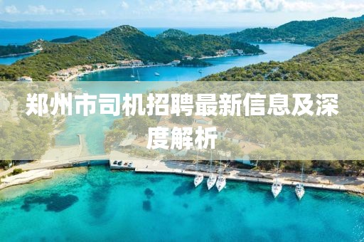 鄭州市司機招聘最新信息及深度解析