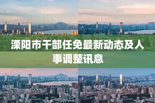 溧陽市干部任免最新動態及人事調整訊息