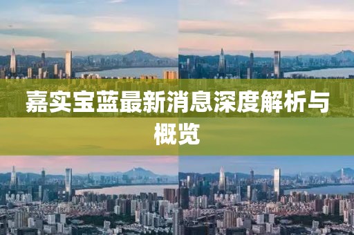 嘉實寶藍最新消息深度解析與概覽