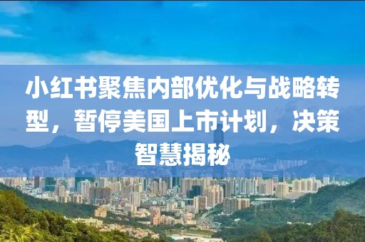 小紅書聚焦內部優化與戰略轉型,暫停美國上市計劃,決策智慧揭秘