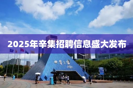 2025年辛集招聘信息盛大發布