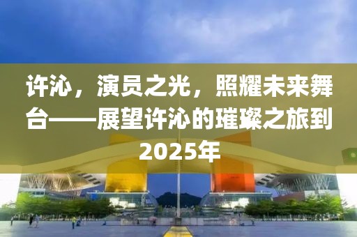 許沁,演員之光,照耀未來舞臺——展望許沁的璀璨之旅到2025年