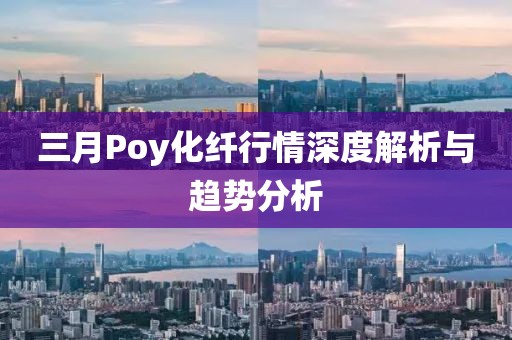 三月Poy化纖行情深度解析與趨勢分析