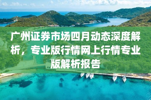 廣州證券市場(chǎng)四月動(dòng)態(tài)深度解析,專業(yè)版行情網(wǎng)上行情專業(yè)版解析報(bào)告