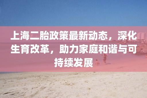 上海二胎政策最新動(dòng)態(tài)，深化生育改革，助力家庭和諧與可持續(xù)發(fā)展