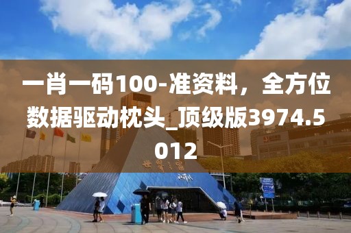 一肖一碼100-準資料,全方位數據驅動枕頭_頂級版3974.5012