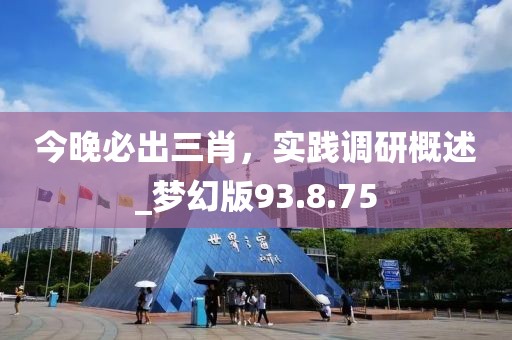 今晚必出三肖,實踐調研概述_夢幻版93.8.75
