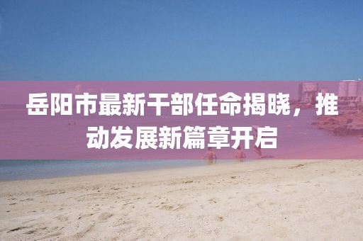 岳陽市最新干部任命揭曉,推動發展新篇章開啟